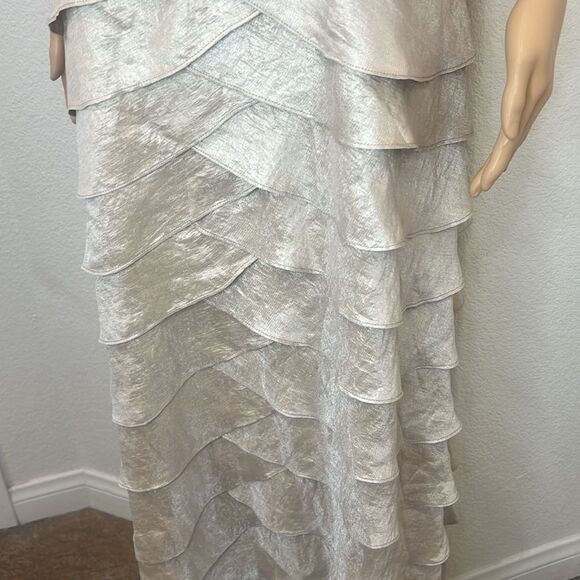 K Jordan Woman’s Dress Sz 18 Adjustable Straps Slimming Tiered India - Picture 5 of 11